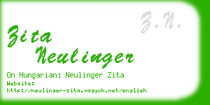 zita neulinger business card